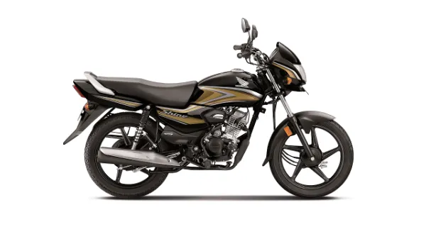 Honda Shine 100 Black with Gold Stripes